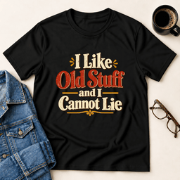 I Like Old Stuff And I Cannot Lie T Shirt Gift For Adults