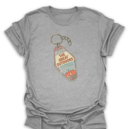 Great Outdoors Keychain T Shirt Gift For Hiker