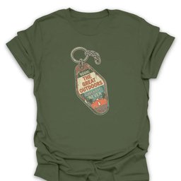 Great Outdoors Keychain T Shirt Gift For Hiker