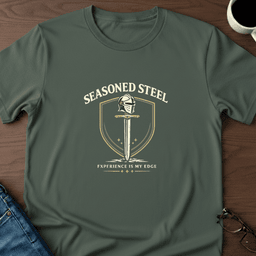 Seasoned Steel T Shirt Gift For Adults