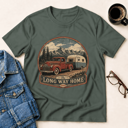 Lets Take The Long Way Home T Shirt Gift For Adults