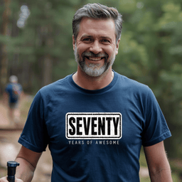 Seventy Years Of Awesome T Shirt Gift For Adults
