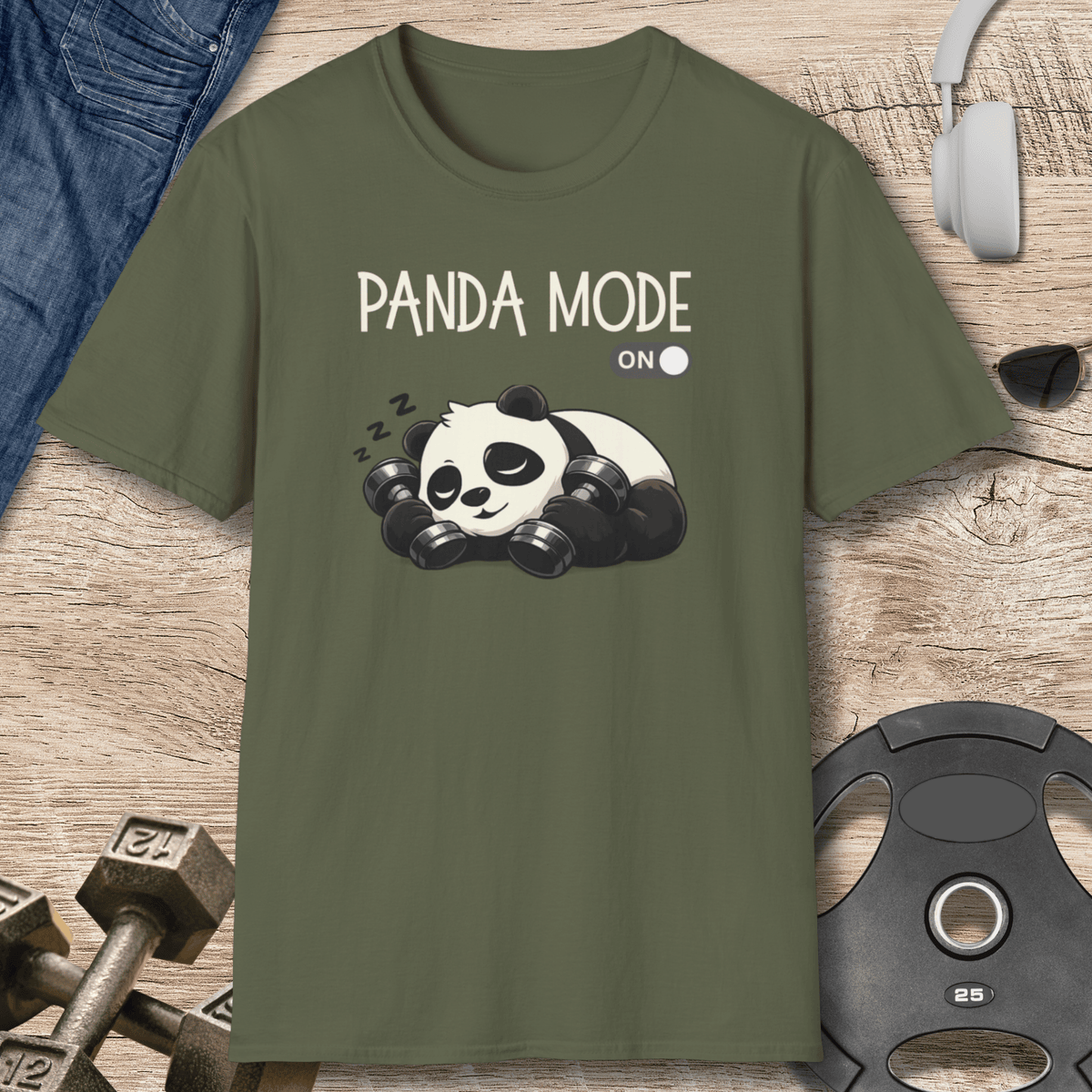 Panda Off Duty T Shirt Gift For Fitness Lover