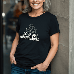 Love My Grandbabies T Shirt Gift For Adults