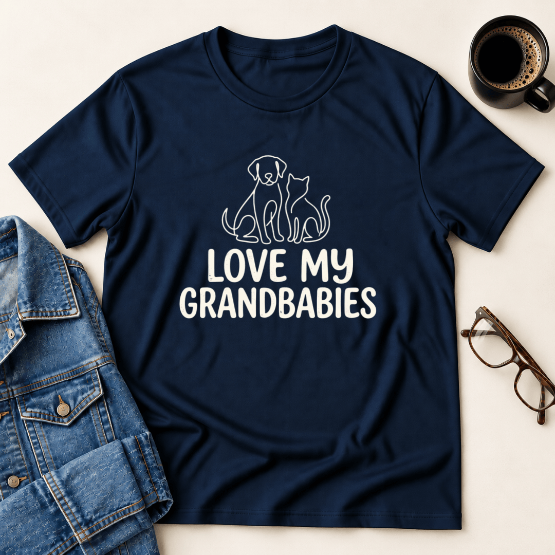 Love My Grandbabies T Shirt Gift For Adults