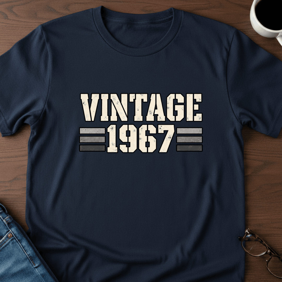 Vintage 1967 Birthday T Shirt Gift For Adults