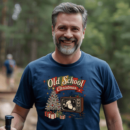 Old School Christmas T Shirt Gift For Adults