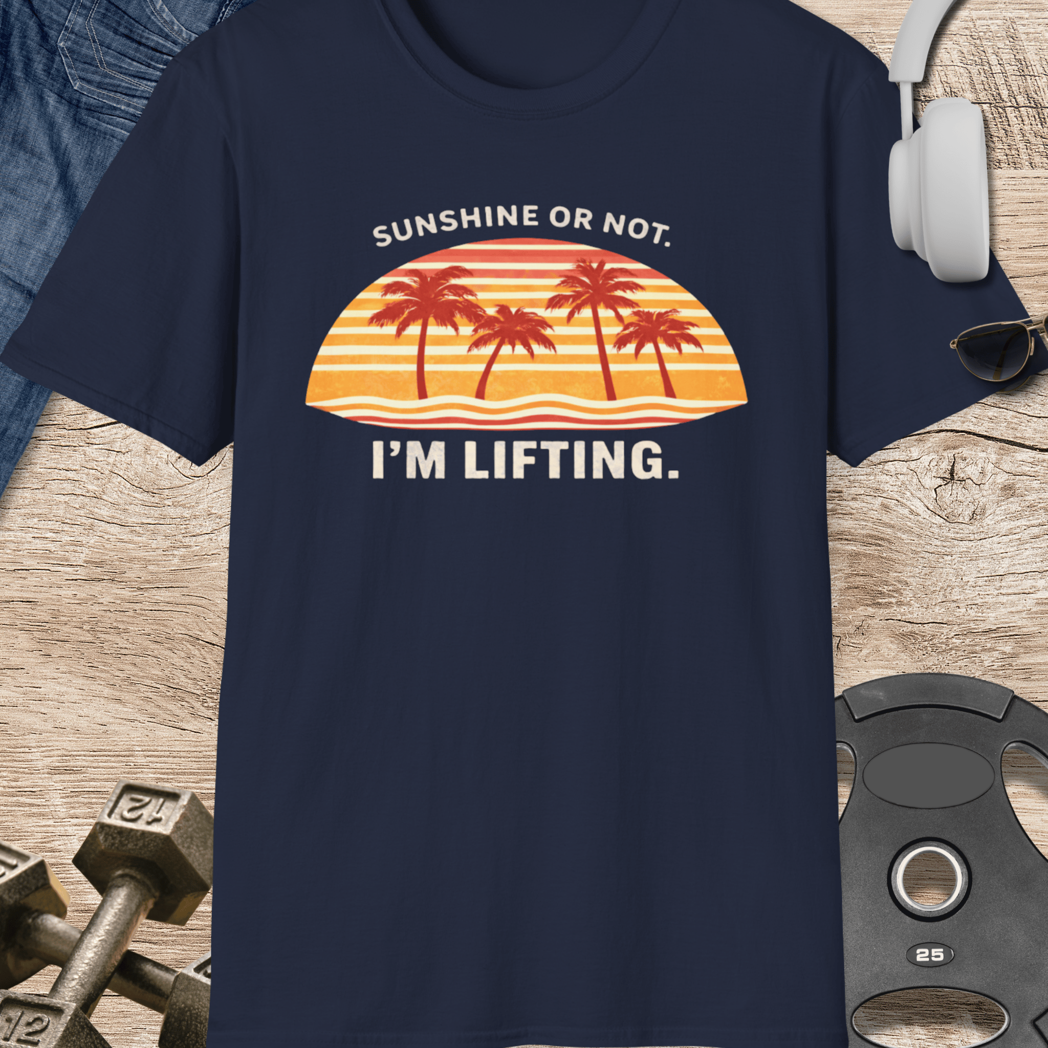 Sunshine Lifting T Shirt Gift For Fitness Lover