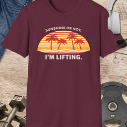 Sunshine Lifting T Shirt Gift For Fitness Lover