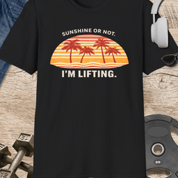 Sunshine Lifting T Shirt Gift For Fitness Lover