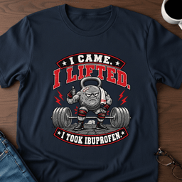 I Came I Lifted I Took Ibuprofen T Shirt Gift For Adults