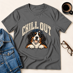 Chill Out Bernese T Shirt Gift For Adults