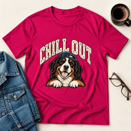 Chill Out Bernese T Shirt Gift For Adults
