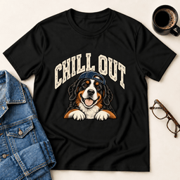 Chill Out Bernese T Shirt Gift For Adults
