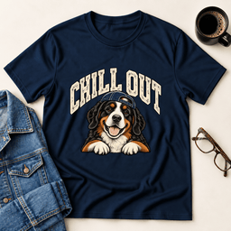 Chill Out Bernese T Shirt Gift For Adults