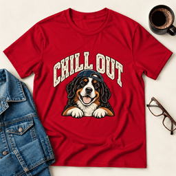 Chill Out Bernese T Shirt Gift For Adults