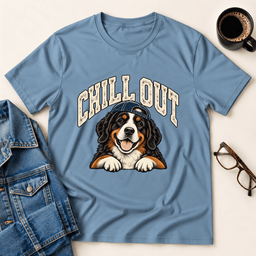 Chill Out Bernese T Shirt Gift For Adults