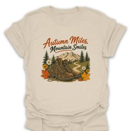 Autumn Mile Mountain Smiles T Shirt Gift For Hiker