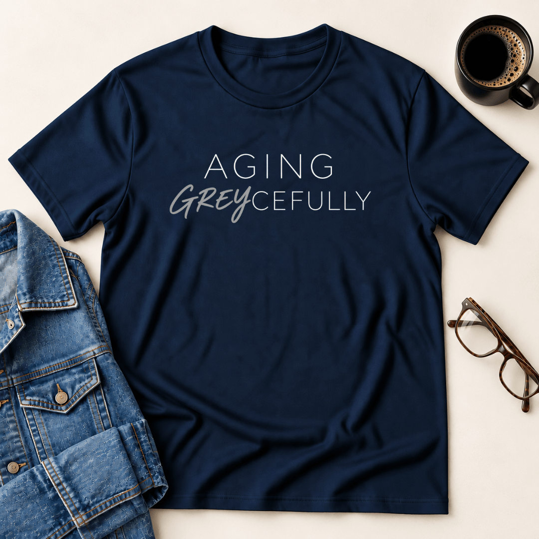 Aging Grey Cefully T Shirt Gift For Adults