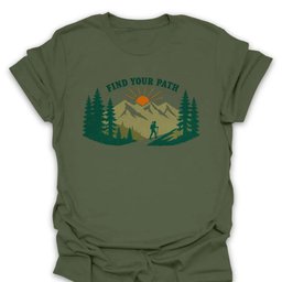 Find Your Path T Shirt Gift For Hiker