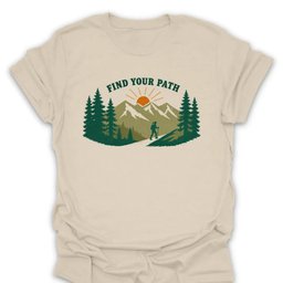 Find Your Path T Shirt Gift For Hiker