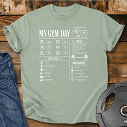 My Gym Day Vintage Wash T Shirt Gift For Fitness Lover