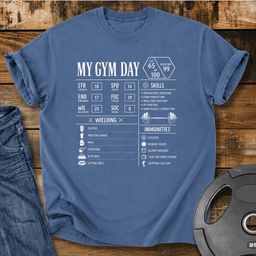 My Gym Day Vintage Wash T Shirt Gift For Fitness Lover