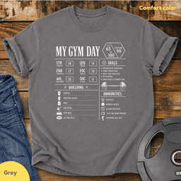 My Gym Day Vintage Wash T Shirt Gift For Fitness Lover