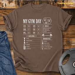 My Gym Day Vintage Wash T Shirt Gift For Fitness Lover