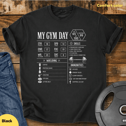 My Gym Day Vintage Wash T Shirt Gift For Fitness Lover