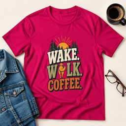 Wake Walk Coffee T Shirt Gift For Adults