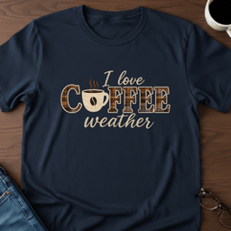 I Love Coffee Weather T Shirt Gift For Adults