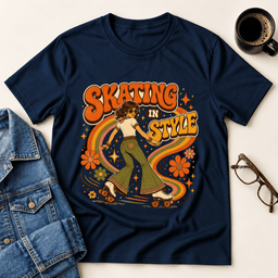 Skating In Style T Shirt Gift For Adults