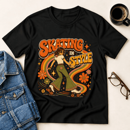 Skating In Style T Shirt Gift For Adults