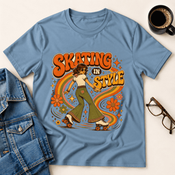 Skating In Style T Shirt Gift For Adults