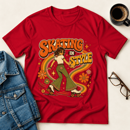 Skating In Style T Shirt Gift For Adults