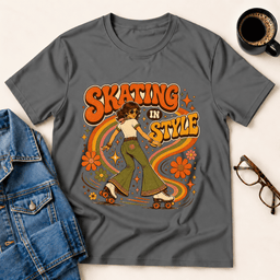 Skating In Style T Shirt Gift For Adults