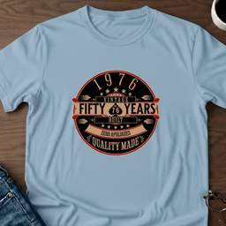 1976 50 Years Zero Apologies T Shirt Gift For Adults