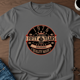 1976 50 Years Zero Apologies T Shirt Gift For Adults