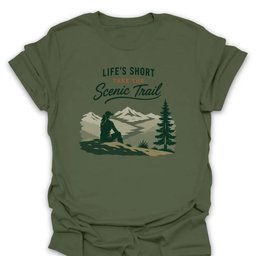 Take The Scenic Trail T Shirt Gift For Hiker