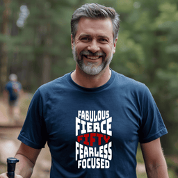 Fifty Fabulous Fierce T Shirt Gift For Adults