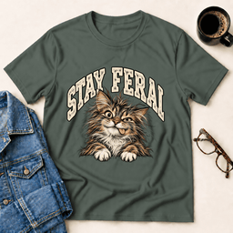 Stay Feral Shirt T Shirt Gift For Adults