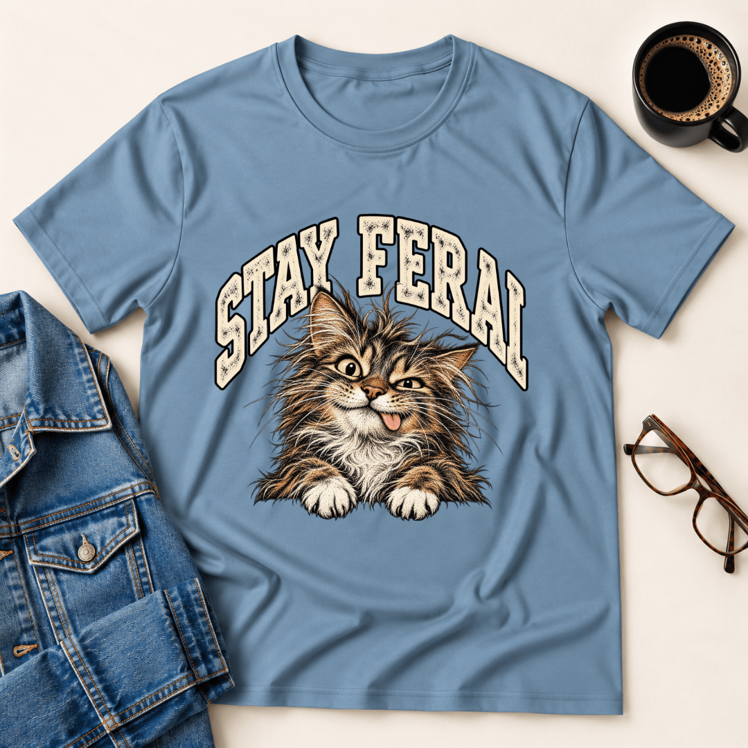Stay Feral Shirt T Shirt Gift For Adults