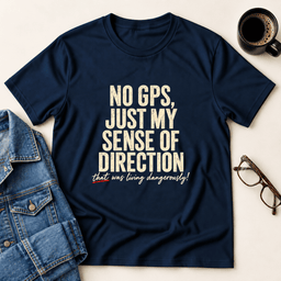 No GPS Just My Sense Of Direction T Shirt Gift For Adults