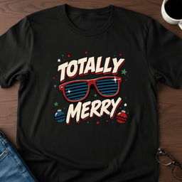 Totally Merry T Shirt Gift For Adults
