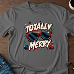Totally Merry T Shirt Gift For Adults