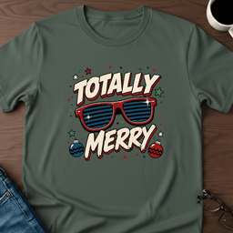 Totally Merry T Shirt Gift For Adults