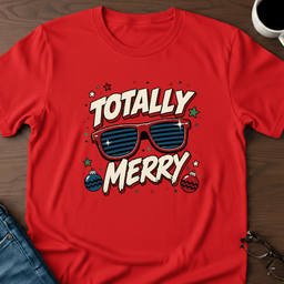 Totally Merry T Shirt Gift For Adults