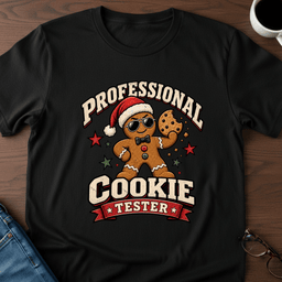 Professional Cookie Tester T Shirt Gift For Adults