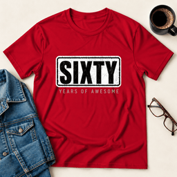 Sixty Years Of Awesome T Shirt Gift For Adults